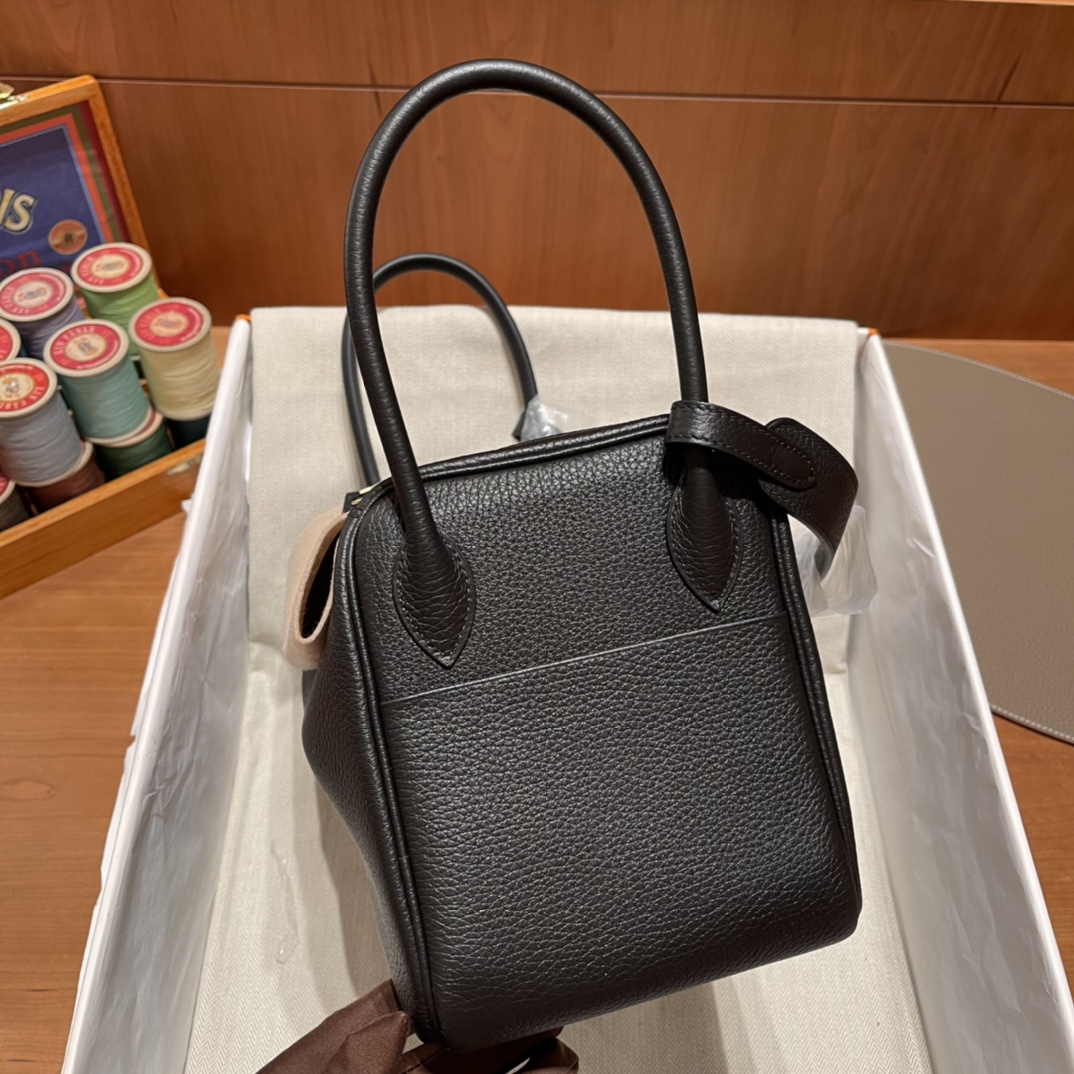 에르메스 린디백26 블랙 금장 끌레망스 가죽